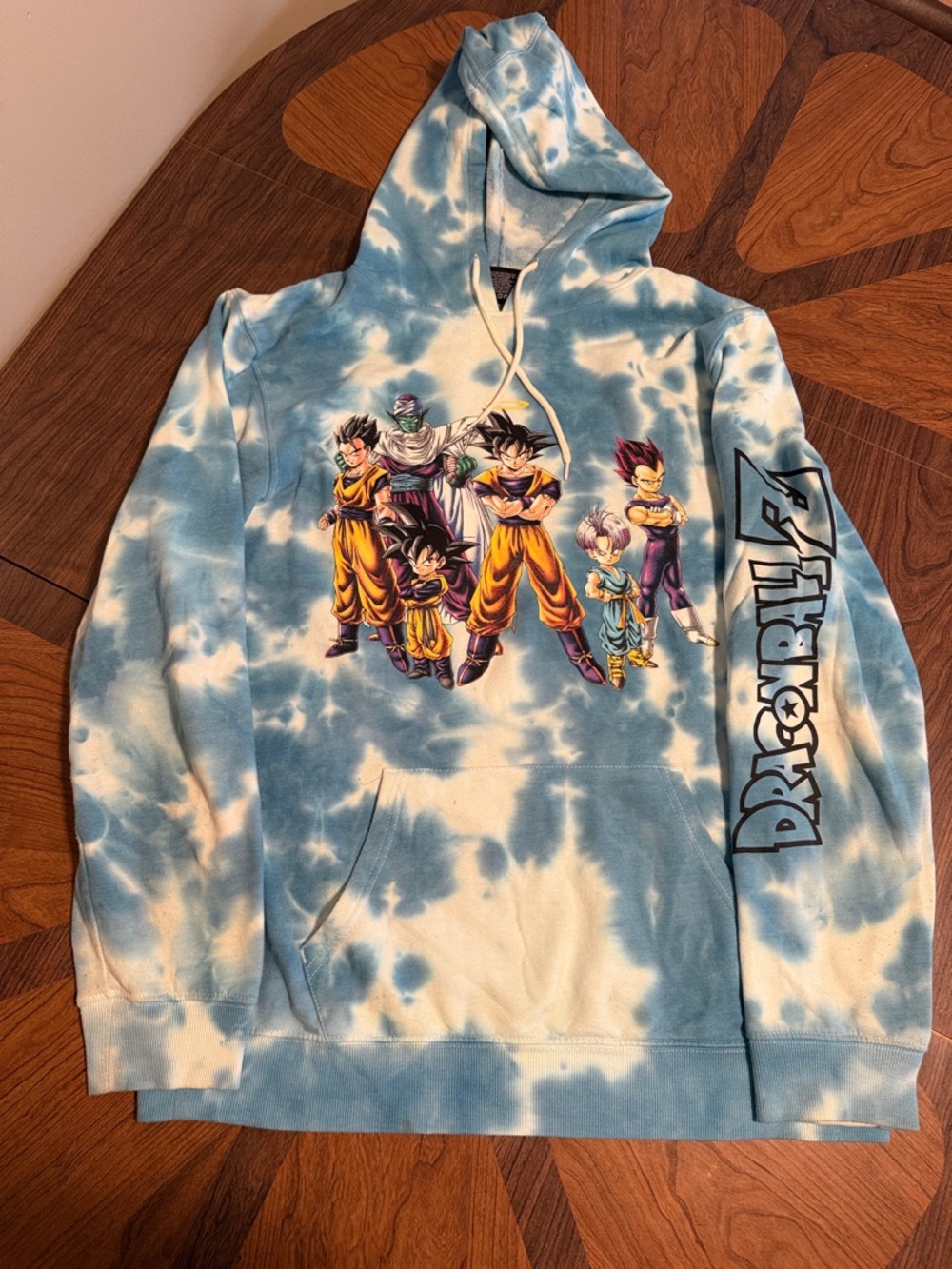 Dragon Ball Z Tie-Dye Hoodie XL Slight pilling and small stain